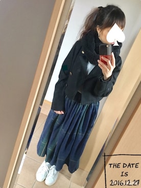 S*さん（レディース・149cm）の冬コーディネート
