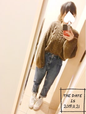 S*さん（レディース・149cm）の秋コーディネート