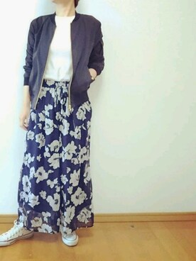 「アイテム（ブルゾン）」を使った、r。さん（レディース・157cm・30代）の春コーディネート