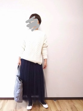 「タイツ×パンプス」｜r。さん（レディース・157cm）の冬コーディネート