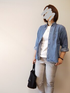 「アイテム（ピアス（両耳用））」を使った、r。さん（レディース・157cm・40代）の秋コーディネート