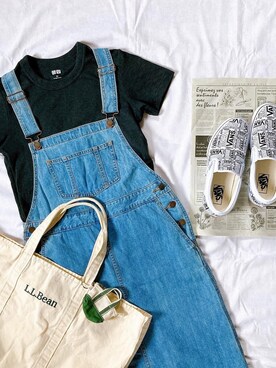 「L.L.Bean（エルエルビーン）のアイテム（財布/小物）」を使った、r。さん（レディース・157cm）の春コーディネート