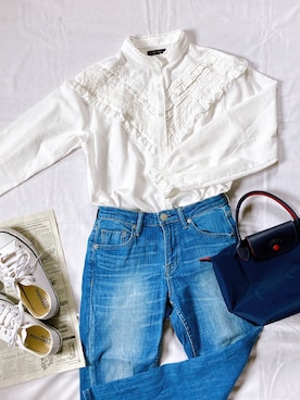 r。さん（レディース・157cm）の春コーディネート