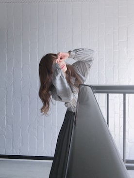 「jouetie（ジュエティ）のアイテム（ワンピース、グレー系）」を使った、harukaさん（レディース・153cm）の冬コーディネート