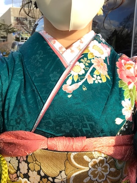 「成人式」｜「アイテム（その他）」を使った、雪さん（レディース・158cm）の冬コーディネート
