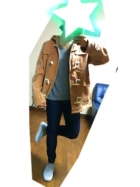 「WEGO（ウィゴー）のアイテム（ダッフルコート）」を使った、Raraさん（レディース・149cm）の冬コーディネート