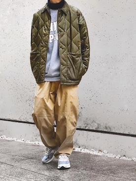「ennoy」｜「アイテム（ブルゾン）」を使った、SHIMO®️さん（メンズ・178cm）の冬コーディネート