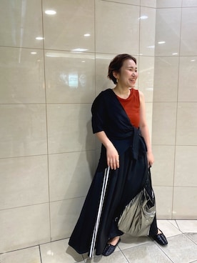 「Edie Tokyo（エディートーキョー）のアイテム」を使った、mari.kana_lemageさん（レディース・149cm）の夏コーディネート