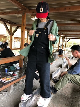 「カットオフ」｜「アイテム（サンダル）」を使った、miiiyukiさん（レディース・157cm）の春コーディネート
