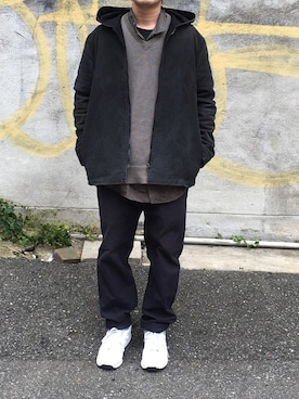 「A.P.C.（アーペーセー）のアイテム（ブルゾン）」を使った、たつさん（メンズ・160cm）の秋コーディネート