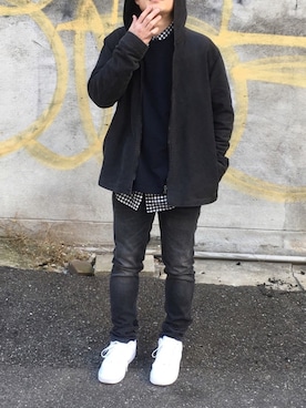 「A.P.C.（アーペーセー）のアイテム（ブルゾン）」を使った、たつさん（メンズ・160cm）の冬コーディネート