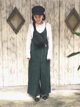 「OVoVO（オーヴォ）のアイテム」を使った、Akiさん（レディース・153cm）の秋コーディネート