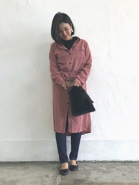 「旅行」｜Akiさん（レディース・153cm）の秋コーディネート