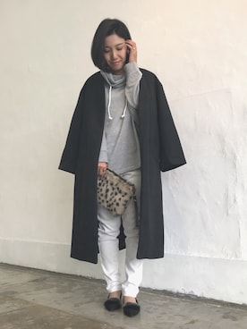 「OVoVO（オーヴォ）のアイテム」を使った、Akiさん（レディース・153cm）の秋コーディネート