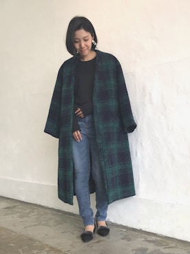 「OVoVO（オーヴォ）のアイテム」を使った、Akiさん（レディース・153cm）の秋コーディネート