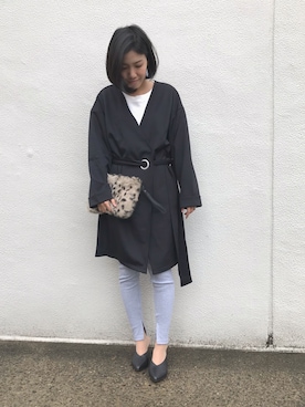 「OVoVO（オーヴォ）のアイテム」を使った、Akiさん（レディース・153cm）の秋コーディネート