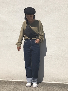 「OVoVO（オーヴォ）のアイテム」を使った、Akiさん（レディース・153cm）の秋コーディネート