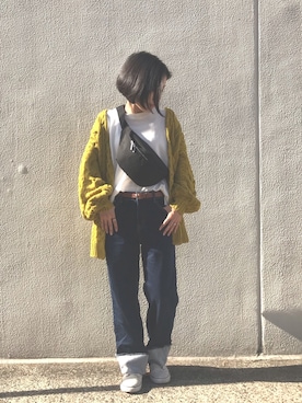 「OVoVO（オーヴォ）のアイテム」を使った、Akiさん（レディース・153cm）の秋コーディネート