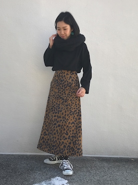 「OVoVO（オーヴォ）のアイテム」を使った、Akiさん（レディース・153cm）の秋コーディネート