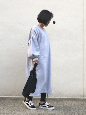 「OVoVO（オーヴォ）のアイテム」を使った、Akiさん（レディース・153cm）の冬コーディネート