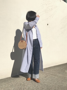 「OVoVO（オーヴォ）のアイテム」を使った、Akiさん（レディース・153cm）の春コーディネート