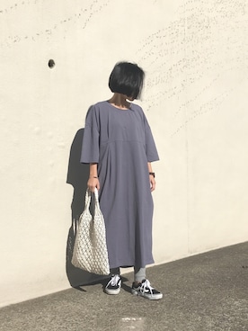 「OVoVO（オーヴォ）のアイテム」を使った、Akiさん（レディース・153cm）の春コーディネート