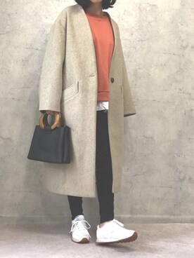 「OVoVO（オーヴォ）のアイテム」を使った、Akiさん（レディース・153cm）の秋コーディネート
