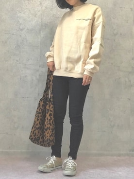 「OVoVO（オーヴォ）のアイテム」を使った、Akiさん（レディース・153cm）の秋コーディネート