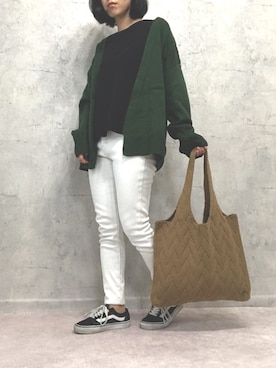「OVoVO（オーヴォ）のアイテム」を使った、Akiさん（レディース・153cm）の秋コーディネート
