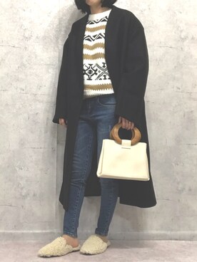 「OVoVO（オーヴォ）のアイテム」を使った、Akiさん（レディース・153cm）の秋コーディネート