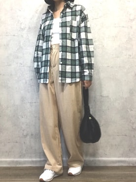 「OVoVO（オーヴォ）のアイテム」を使った、Akiさん（レディース・153cm）の秋コーディネート