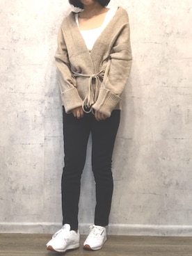 「OVoVO（オーヴォ）のアイテム」を使った、Akiさん（レディース・153cm）の秋コーディネート