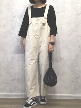 「OVoVO（オーヴォ）のアイテム」を使った、Akiさん（レディース・153cm）の秋コーディネート