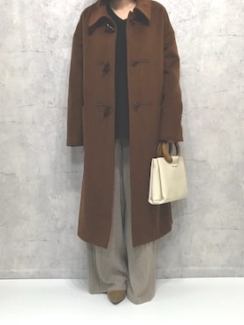 「OVoVO（オーヴォ）のアイテム」を使った、Akiさん（レディース・153cm）の秋コーディネート