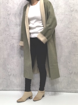 「OVoVO（オーヴォ）のアイテム」を使った、Akiさん（レディース・153cm）の秋コーディネート