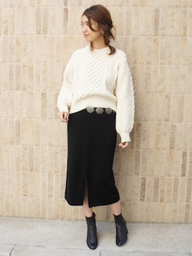 「Lami（ラミ）のアイテム」を使った、tomoさん（レディース・165cm）の秋コーディネート