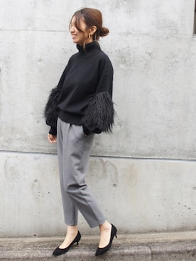 「Lami（ラミ）のアイテム」を使った、tomoさん（レディース・165cm）の秋コーディネート