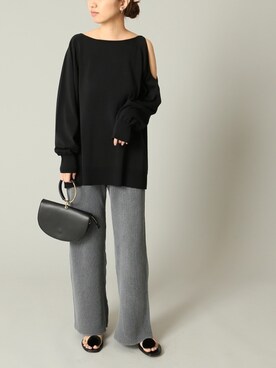 「Mature Framework（マチュール フレームワーク）のアイテム（パンツ）」を使った、tomoさん（レディース・165cm）の春コーディネート