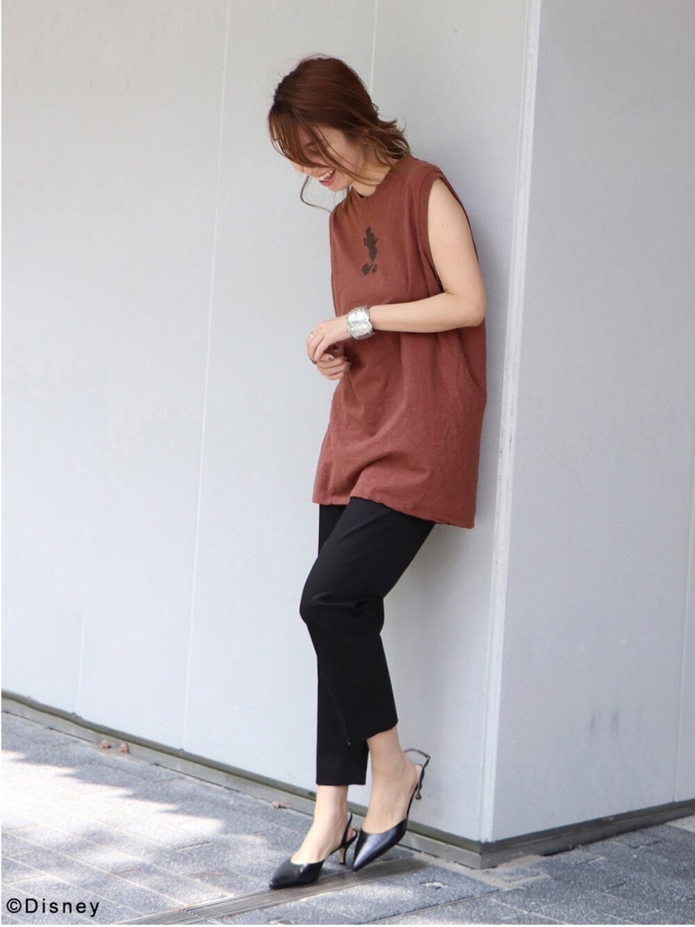 FRAMeWORK ミッキーTシャツ 金子綾着用 FRAMeWORK - FRAMeWORK ミッキーTシャツ 金子綾着用の通販 by select
