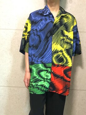 「古着屋utsuroiのhttps://www.furugiya-utsuroi.store/（その他、ホワイト系）」を使った、古着屋 utsuroiさん（メンズ・175cm）の夏コーディネート