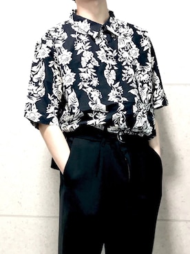 「古着屋utsuroiのhttps://www.furugiya-utsuroi.store/（その他、ホワイト系）」を使った、古着屋 utsuroiさん（メンズ・175cm）の夏コーディネート