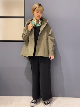 「AMERICAN HOLIC（アメリカンホリック）のアイテム（ブルゾン）」を使った、ゆきみんさん（レディース・163cm）の冬コーディネート