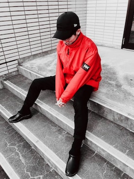 「HELLY HANSEN(ヘリーハンセン)のアイテム(ナイロンジャケット)」を使った、さとくまさん(メンズ・166cm)の秋コーディネート