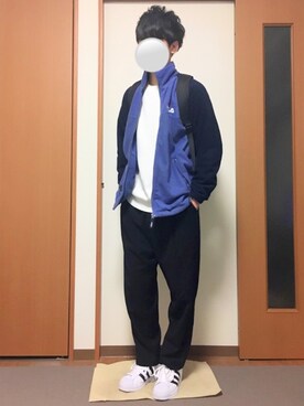 「FILA（フィラ）のアイテム（ブルゾン）」を使った、yutoさん（メンズ・173cm）の秋コーディネート