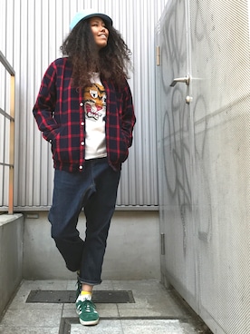 モジャ子さん（レディース・165cm）の春コーディネート