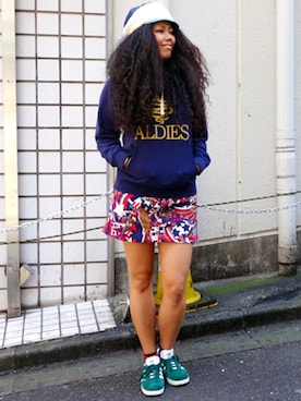 モジャ子さん（レディース・165cm）の春コーディネート