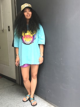 モジャ子さん（レディース・165cm）の夏コーディネート