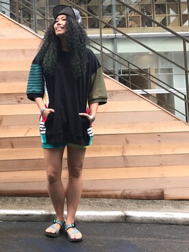 モジャ子さん(レディース・165cm)の夏コーディネート
