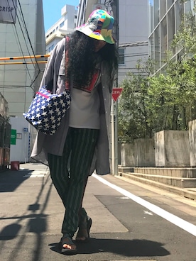 モジャ子さん（レディース・165cm）の夏コーディネート