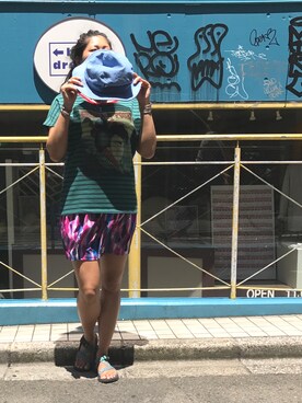 モジャ子さん（レディース・165cm）の夏コーディネート